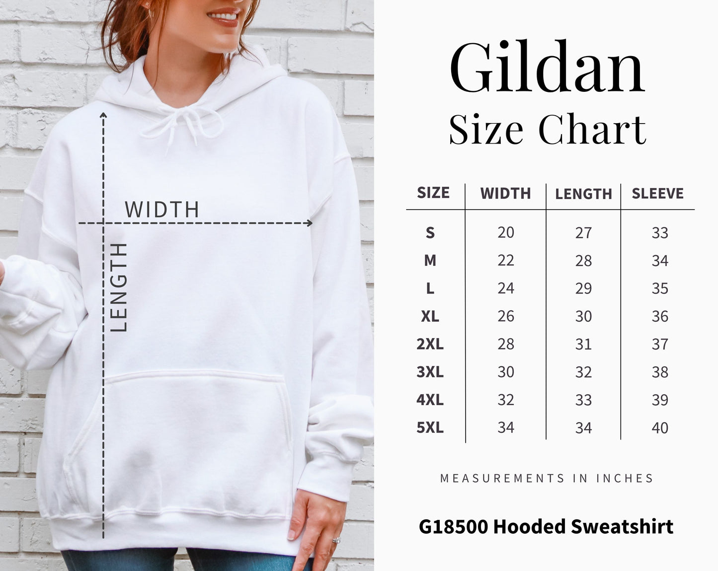 Personalized Pet Name & White Heart Hoodie – Gildan 18500
