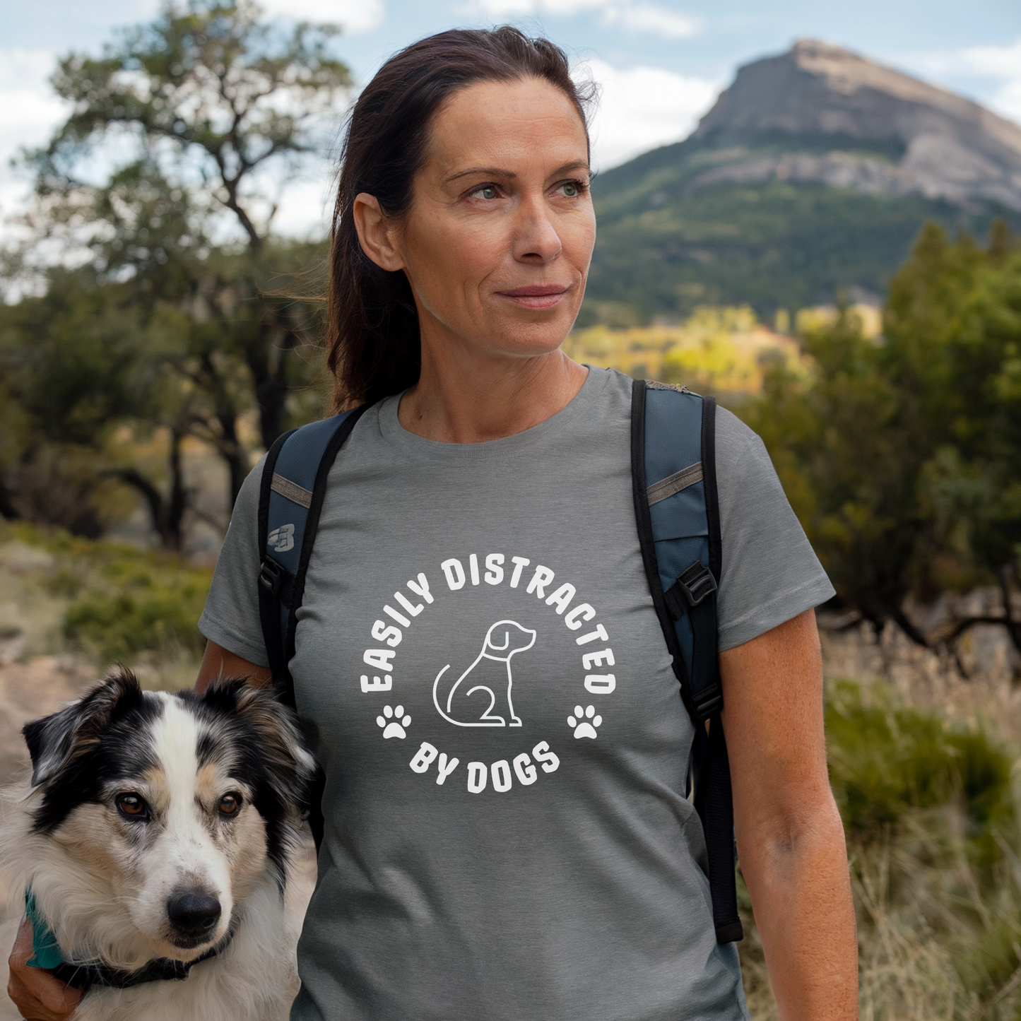 Easily Distracted by Dogs T-shirt | Bella Canvas