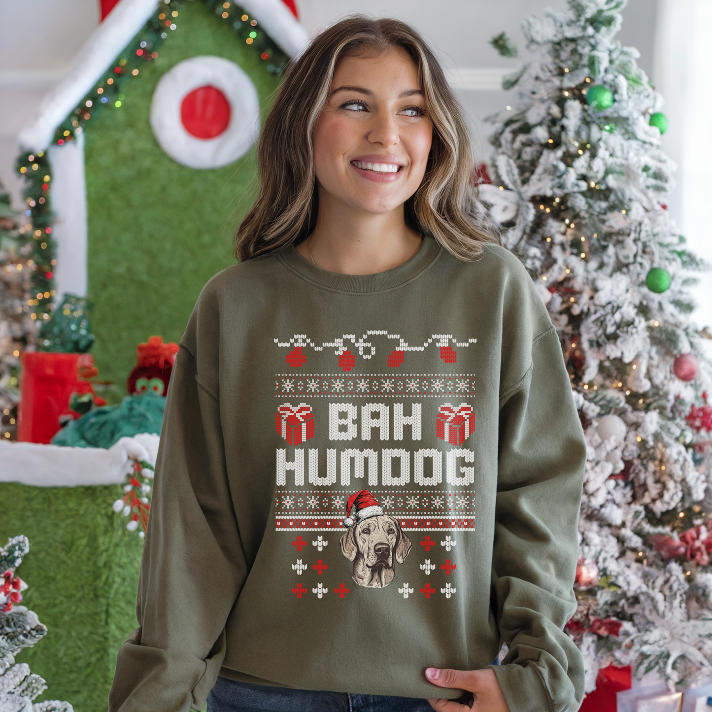 Ugly Christmas Sweatshirt | Gildan 18000 Crewneck Sweatshirt