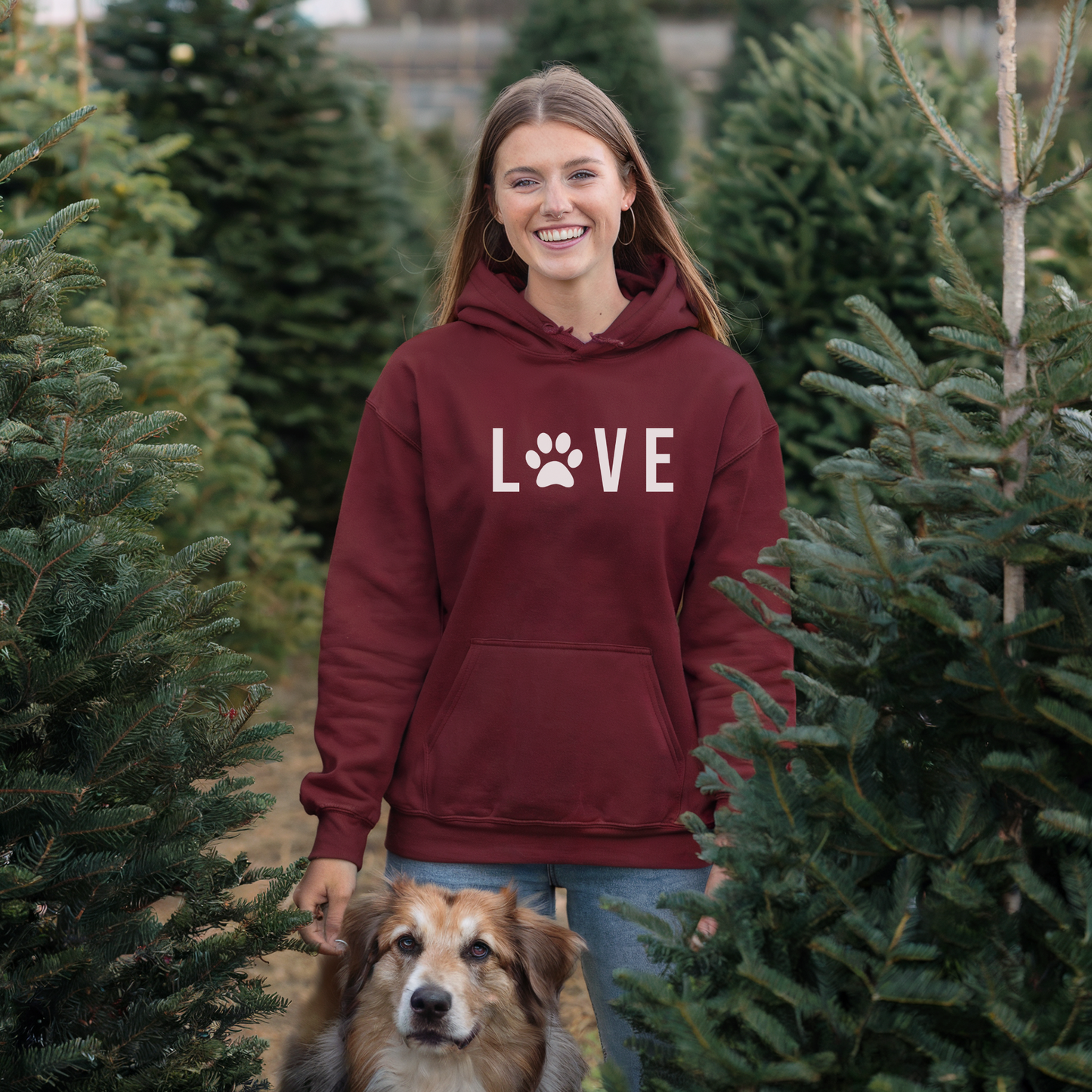 Dog LOVE | Classic Unisex Pullover Hoodie