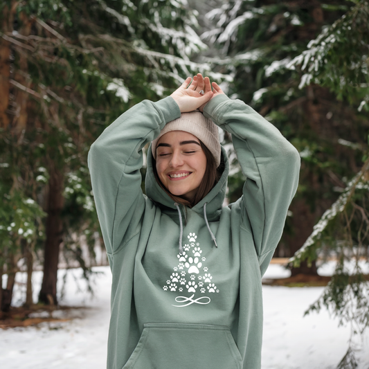 Christmas Paw Premium Hoodie