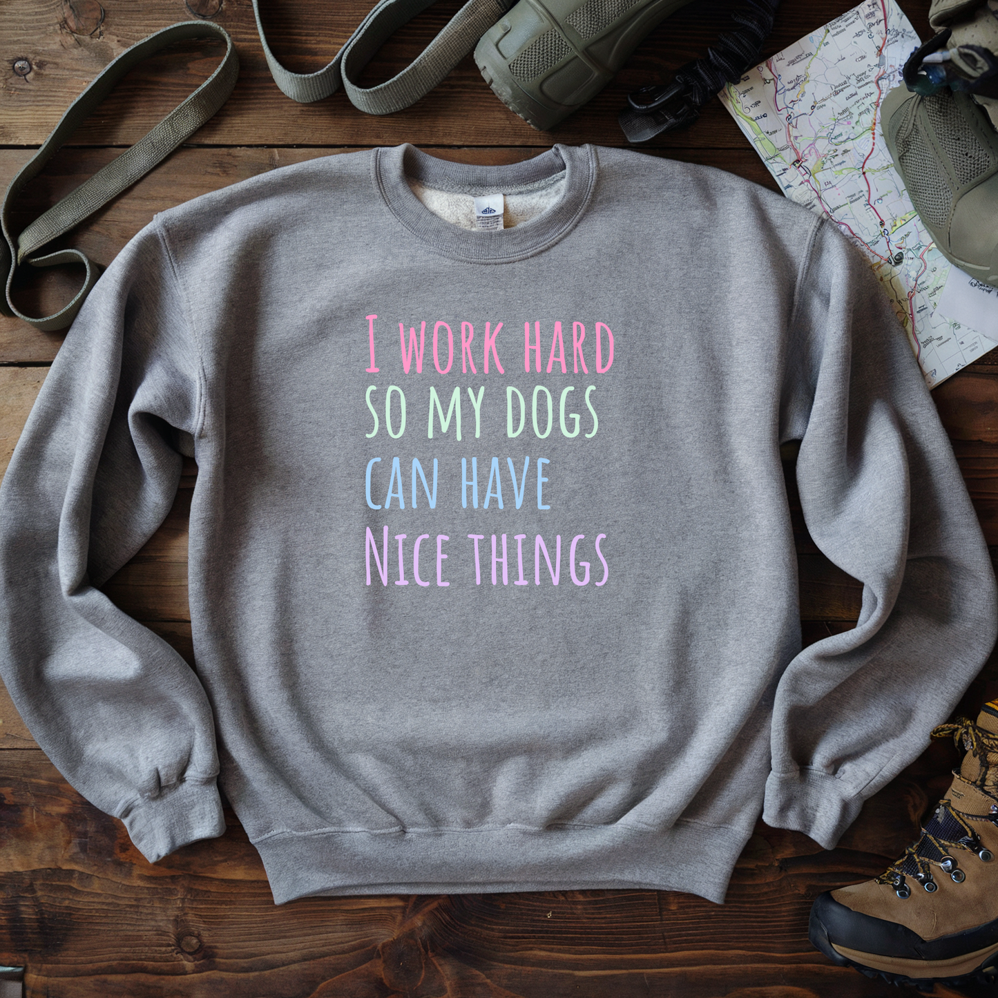 Work for the Dogs | Unisex Crewneck Sweatshirt