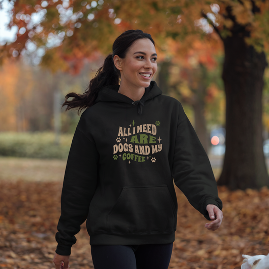 Dogs and Coffee Hoodie | Classic Unisex Hoodie
