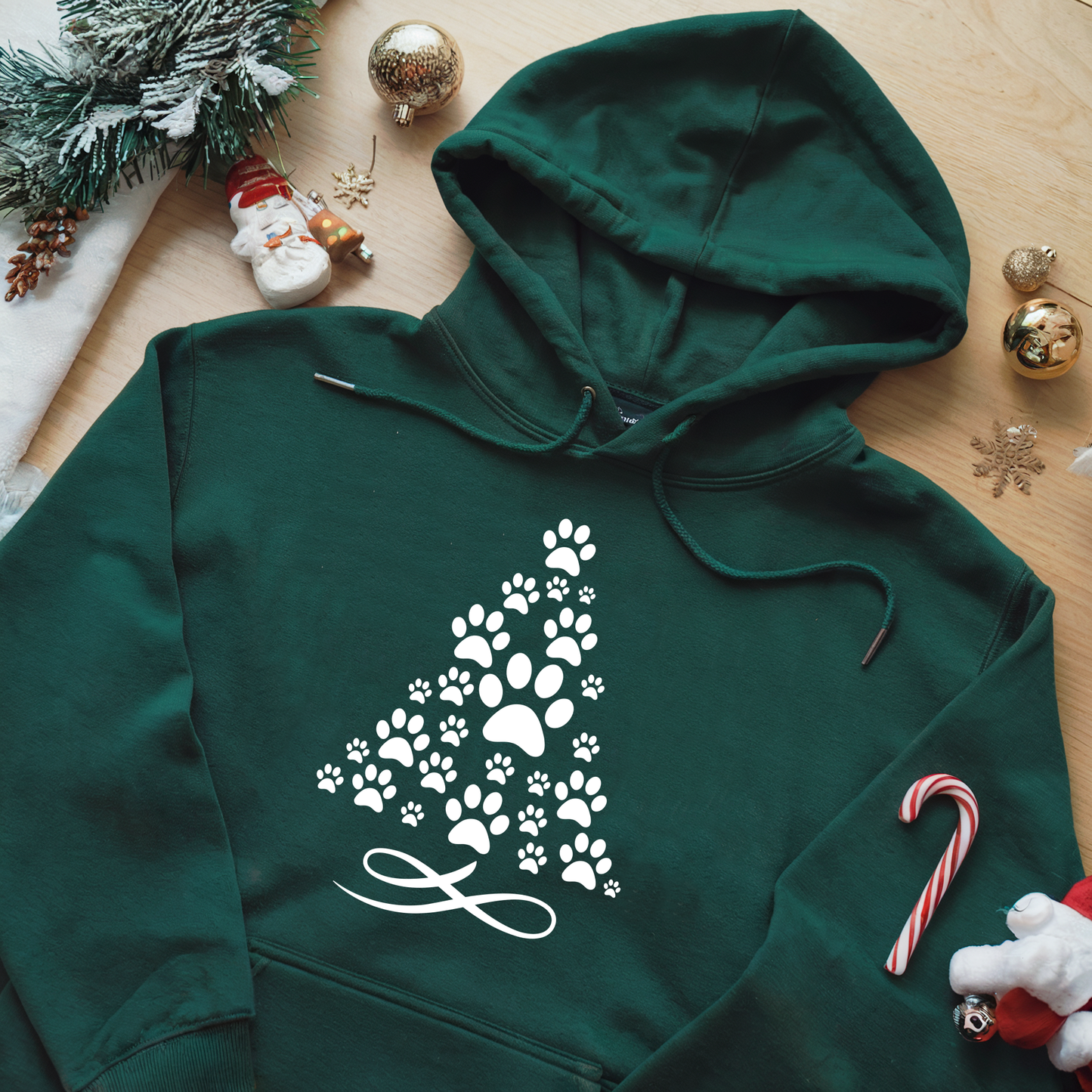 Christmas Paw Premium Hoodie